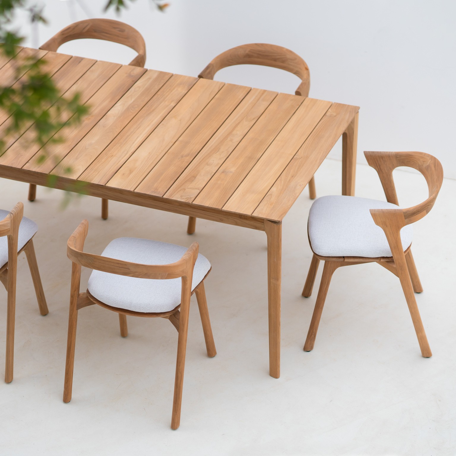 10270_Teak_Bok_outdoor_dining_table_10155_Teak_Bok_outdoor_dining_chair_21096_Seat_cushion_whi_WEB
